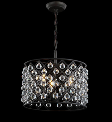 Gabrielle Crystal/Metal LED Pendant - JONATHAN Y